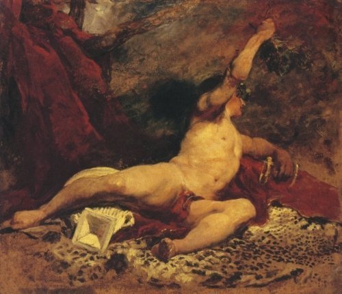 100artistsbook:  William Etty - Bacchus 