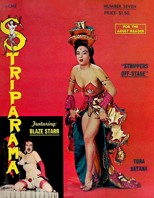 Sex Tura Satana and Blaze Starr make the cover pictures