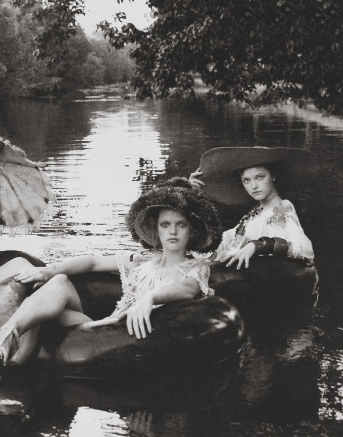 Vlada Roslyakova and Jennifer Pugh for Vogue Italia