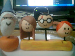  Harry Potter characters in modeling clay. 