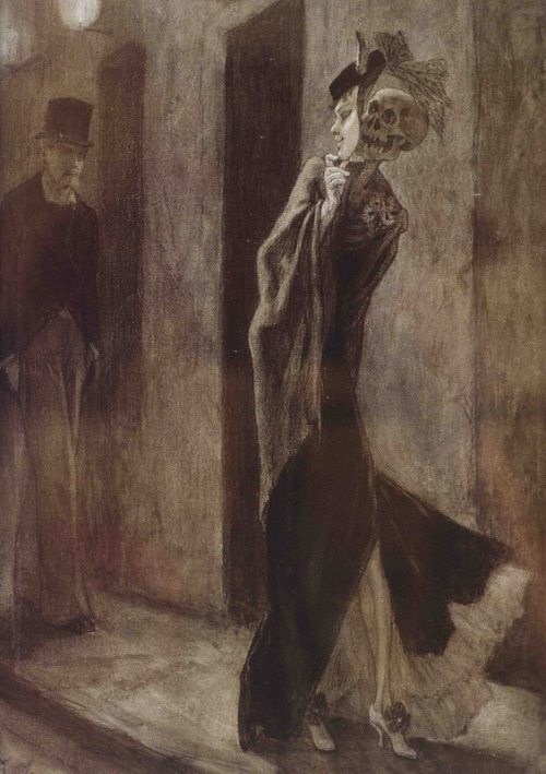 ratak-monodosico:Félicien Rops - Parodie Humain, 1881