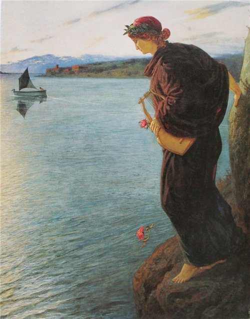 silenceformysoul:Gemälde von Ernst Stückelberg - Sappho, 1897