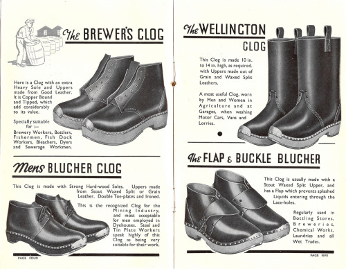 ~ Clogs: A Valuable Booklet For Those Who Buy, Wear or Stock Clogs, circa 1930via Flickr(click to en