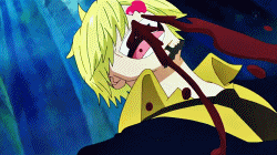 theshittyrestaurant:  Sanji flew out into the water!  
