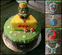 cecifystudios:  Would you look at this amazing, beautiful, wonderful, delicious birthday cake that my awesome cousins made for me? I was screaming like a ReDead! Except I was screaming with joy! (And since it has the power of the Triforce, my wish will