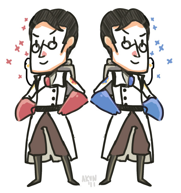 tatouji:  *boredom* Red &amp; Blu medics 