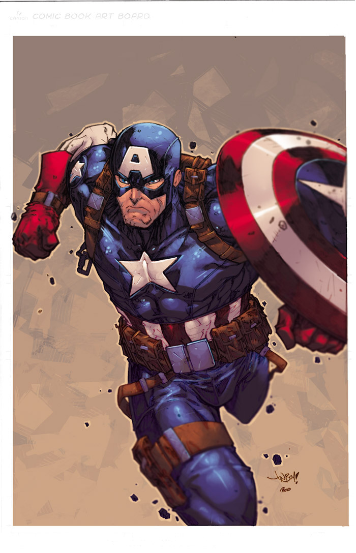 Comics Forever Captain America Artwork By Jonboy Meyers And