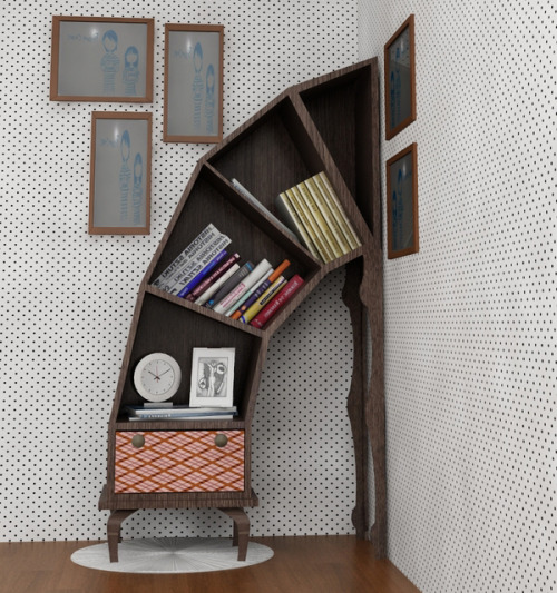 micasaessucasa:  Disaster Bookshelf by Victor Barish