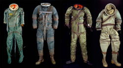 paranoidandroid42:  huggbutts:  thepunkmillie:  black-tangled-heart:  Evolution Of The Spacesuit All images taken from Spacesuits: The Smithsonian National Air and Space Museum Collection, by Amanda Young, photographs by Mark Avino  If i could just get