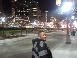 Downtown Minneapolis city lights