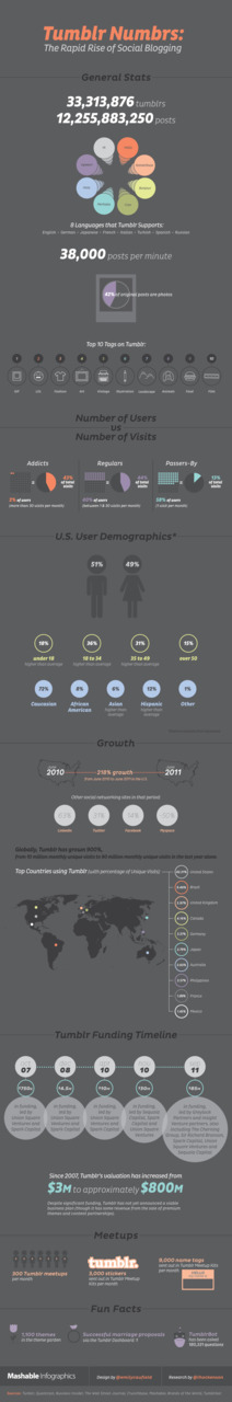 lilly:
“ The rise of Tumblr. Fast! (via Tumblr Numbers: The Rapid Rise of Social Blogging [INFOGRAPHIC])
”