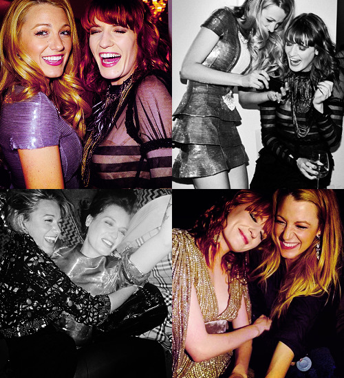 ““I think we love each other too much- it’s not healthy!” -Blake Lively about Florence Welch”