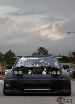 voodootimm:  gearshifter:  chrisreese:  natemeezy:  ya that is a 302 in a miata.. why do you ask?  Fuck. Holy.  id drive it.  Because Race Car. and Ive seen a lot of miatas with V8 swaps. it’s pretty common now. know a couple of guys with LS1’s in