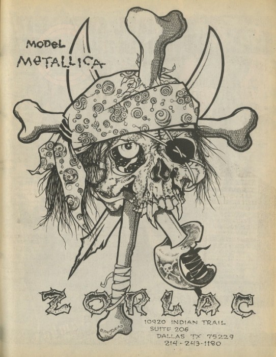 emmerced:
“ Pushead:
Illustration for a Zorlac poster 1986 featuring the Metallica graphic.
”