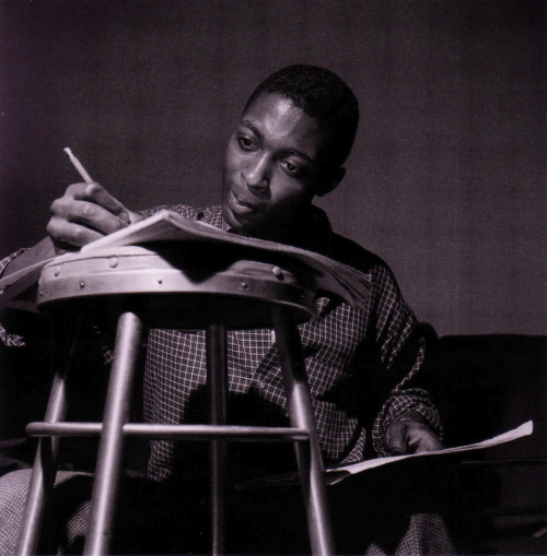 bainer: Curtis Fuller at his Two Bones recording session, Hackensack NJ, January 22 1958 (photo by F