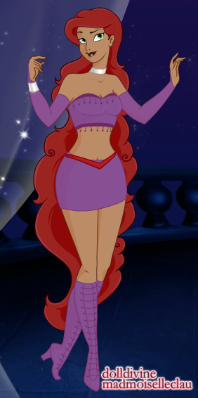 Disney Princess Koriand'r as made with the Disney Princess Maker.  Because, really, she’s alre