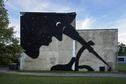 laughingsquid:  Telescope Mural by Sam3 