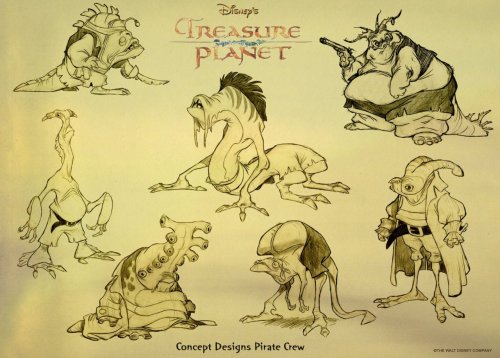 Treasure Planet Aliens Model Sheet