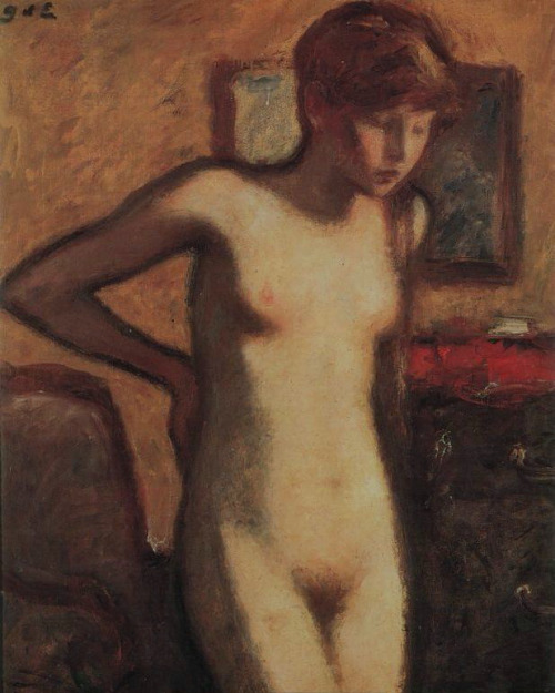 art-mirrors-art:  Georges d’Espagnat - Nu à la Commode (1925)