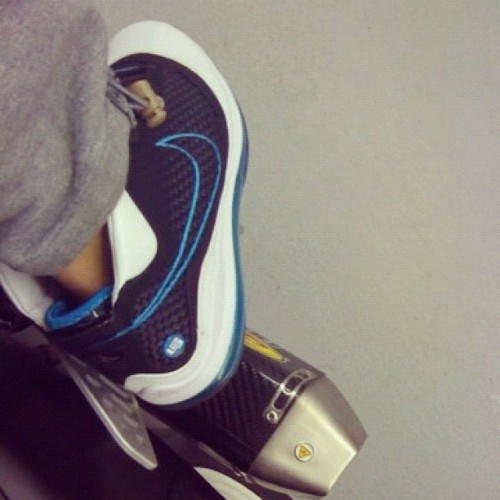 Short pipe dreams…carbon fiber x basketweave #sneakerholics  (Taken with instagram)