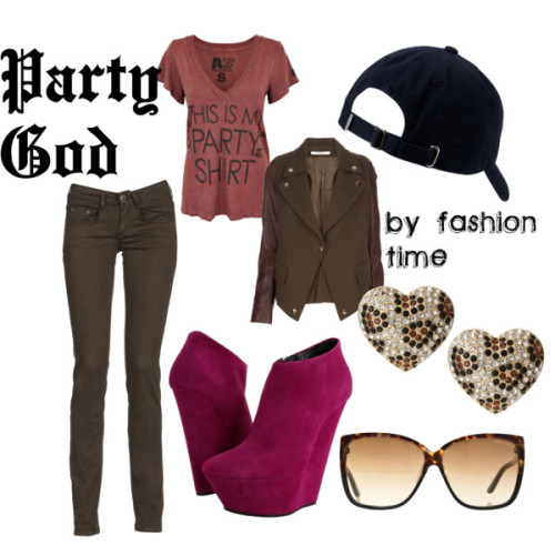 fashiontimeblog:  Party God by fashion-time featuring slim jeans