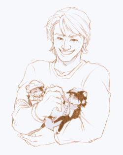 gryzmolic:  Keith with a little Wild Tiger and Black Tiger… I have no idea. What is even going on anymore.  How friggin&rsquo; precious is this aaaaa
