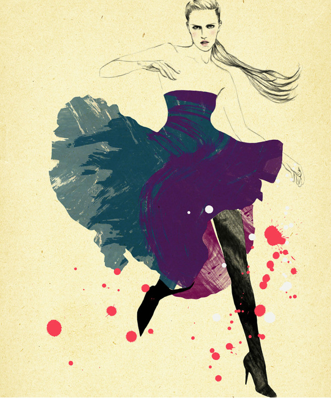 eatsomeart:   fashion illustrations by the barcelona based artist Sandra Suy  