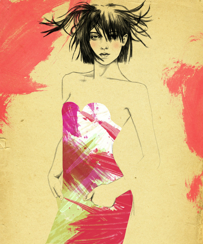 eatsomeart:   fashion illustrations by the barcelona based artist Sandra Suy  