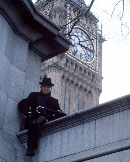 Jeremy Brett as Sherlock Holmes.