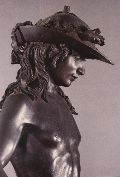 deadsunflower:Donatello, David (detail), c. 1430. Bronze. Museo Nazionale del Bargello, Florence. 