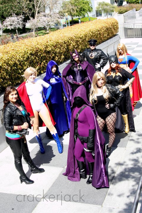 Birds of Prey Group Shot from Wondercon 2010 going through the old albums Pictured: Gypsy, Power Gir