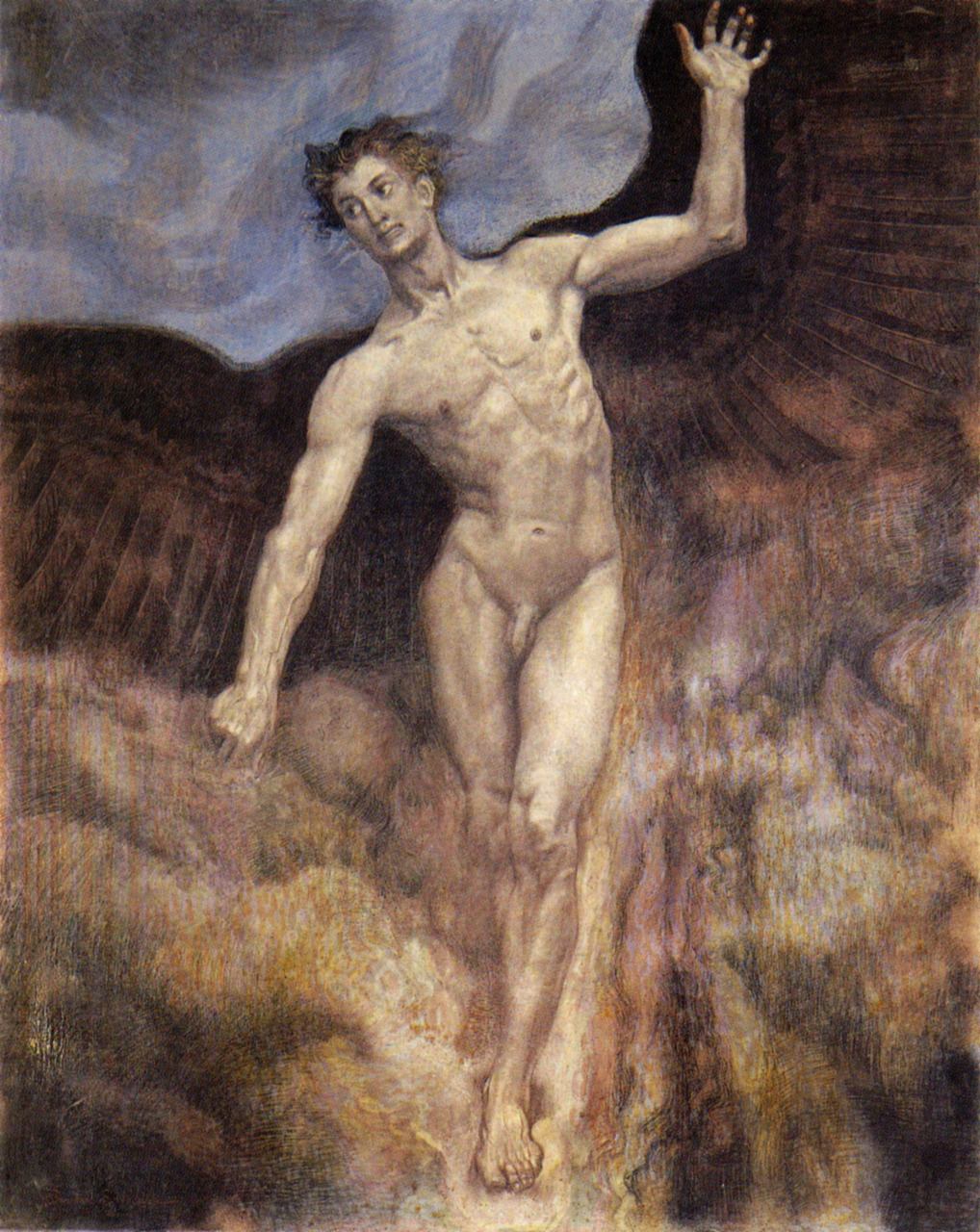 100artistsbook:  Ikarus (1906), Sascha Schneider (Rudolph Karl Alexander Schneider), German
