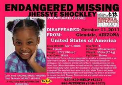 windatyourheels:  mycoffeemuse:  blackandmissing:  If Jhessye can see this, she would want you to keep sharing her picture. She is STILL missing!  This little girl had been missing for too long. Please reblog. Her family needs her home.   Oh God she’s