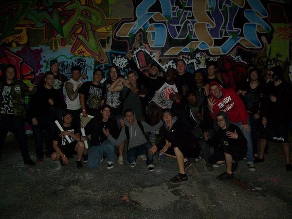 Man I miss the old days at The High Ground. This is me with Oceano, Catalepsy, and
