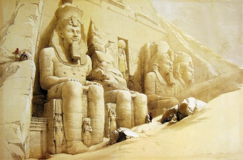 ‘The great Temple of Abu Simbel’ - Illustration by David Roberts, R.A. From 'Eygpt and N