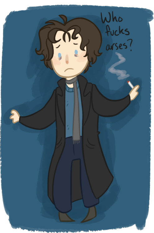 Akin to my 8th Doctor doodle, I did one with Marwood. :D I&hellip; I might do more. &gt;v&gt; THESE 