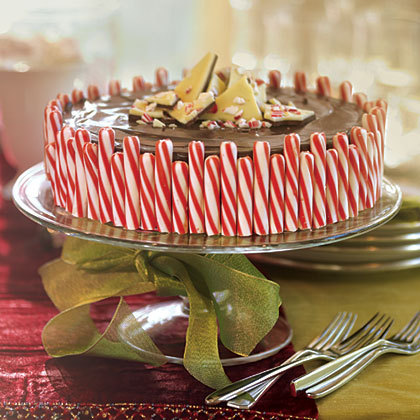 Recipe: Chocolate Chunk Candy Cane Cheesecake Great for Christmas! (via MyRecipes.com)