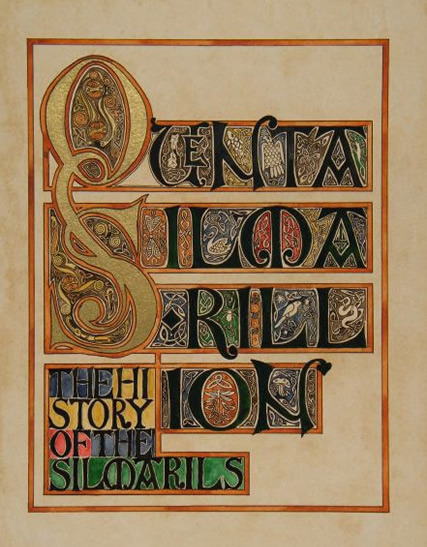 morgondagg:German art student hand-illuminates and binds a copy of Tolkien’s Silmarillion. [X]Never 