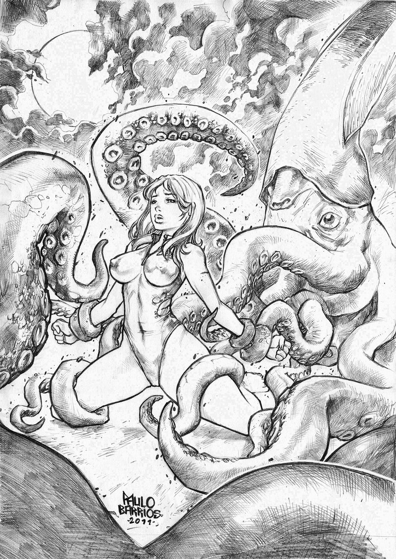 weirdgirls:  space girl hitomi by ~paulobarrios Tentacle sex is such an important