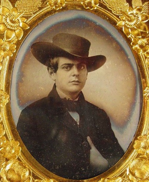 Dapper young Lad posing for a Portrait - Sixteenth Plate Ambrotype taken in the United States - 1850