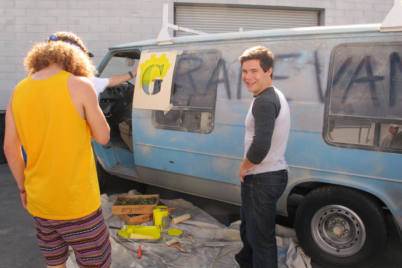 workaholics:  How the “rape van” became the “Grape van”: Well, basically