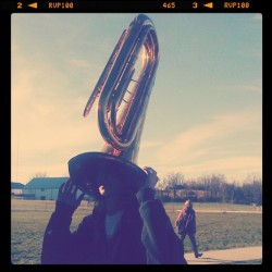 Florian with his tuba hatΔ (Taken with instagram)