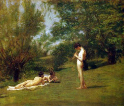 masterpiecedaily:  Thomas Eakins Arcadia 1883 