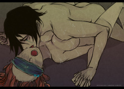 rboz:  So, here’s the blindfold picture I promised aaaaand a bonus of naked cuddling! ♥