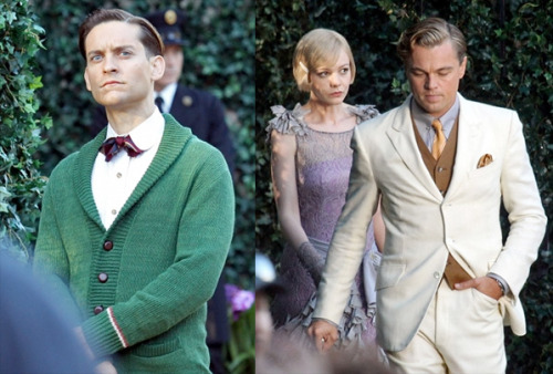 horticulturalcephalopod: ka42: masamoan: talesofanerdyboy: Tobey Maguire as Nick Carraway, Carey Mul