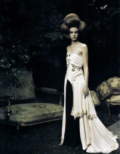 Porn photo Nimue Smit in Givenchy by Paolo Roversi for