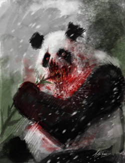 godessofhell:  Zombie Panda by *tarrzan 
