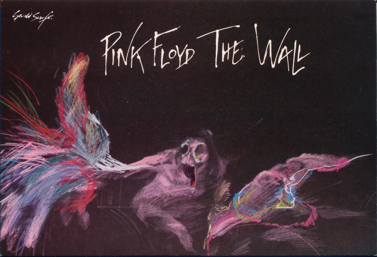 skarosburning:  Pink Floyd’s The Wall postcards with illustrations done by Gerald