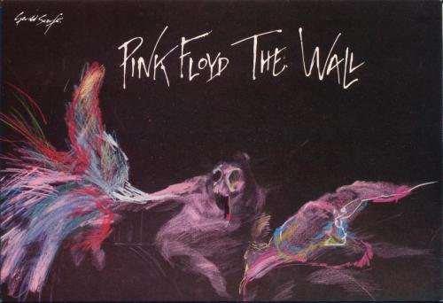 skarosburning:  Pink Floyd’s The Wall postcards with illustrations done by Gerald Scarfe.  