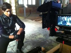 ericsaade-de:   At the shoot for Hotter Than Fire! 